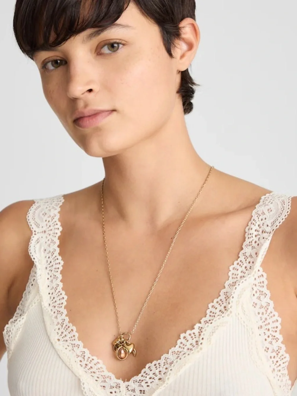 Madewell Cluster Charm Necklace Set - Picture 2 of 5